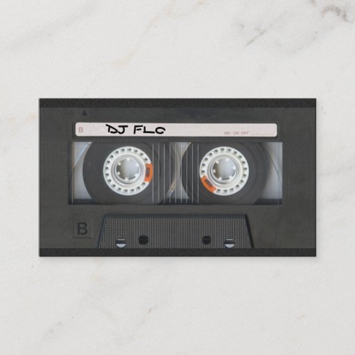 Customizable Cassette Tape Business Cards for DJ's