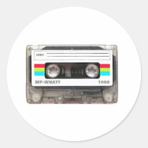 Cassette Tape Classic Round Sticker