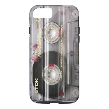 Cassette Tape Clear Iphone 7 Case by kinggraphx at Zazzle