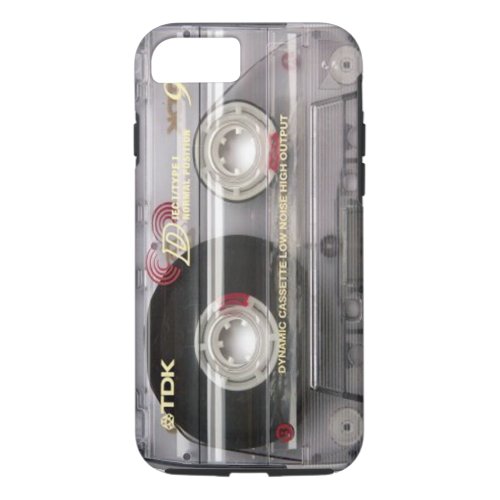 Cassette Tape Clear iPhone 7 case