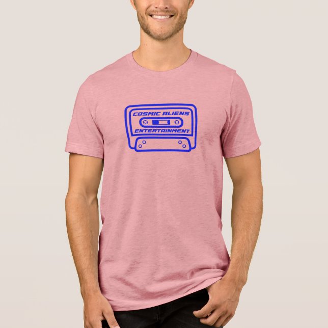 CASSETTE TAPE COSMIC ALIENS  Tri-Blend SHIRT (Front)