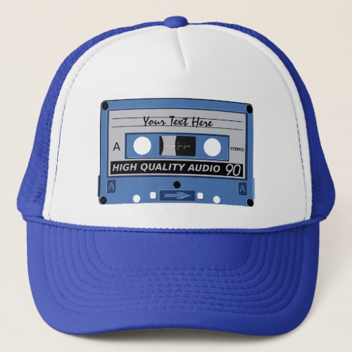Cassette Tape custom hat _ choose color