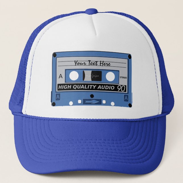 Cassette Tape custom hat - choose color (Front)