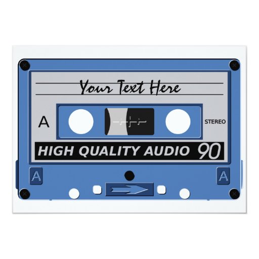 Cassette Tape custom invitation | Zazzle