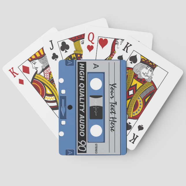 Cassette Tape custom playing cards (Back)