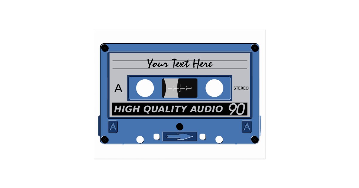 Cassette Tape custom postcard