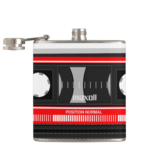 Cassette Tape Flask (Opened)