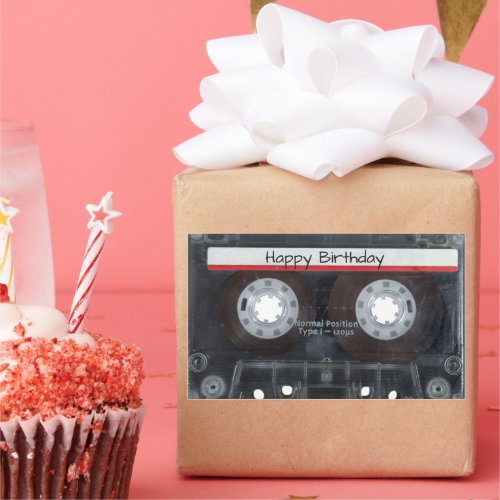 Cassette Tape For Birthday Rectangular Sticker