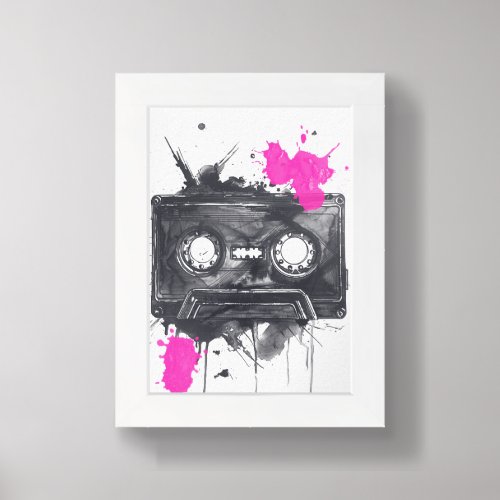 Cassette Tape Framed Art