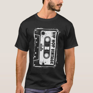 Cassette Tape Hip Hop Vintage Retro 80s 90s T-Shirt