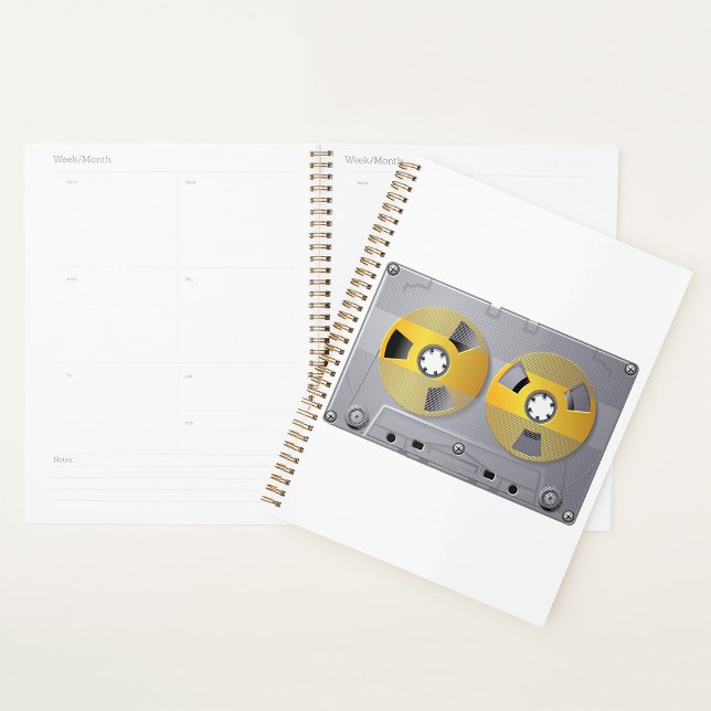 Cassette Tape Illustration Vintage Music Lover  Planner (Creator Uploaded)