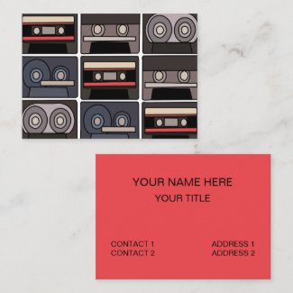 Cassette Tape Mixtape Music Band Artist Business Card