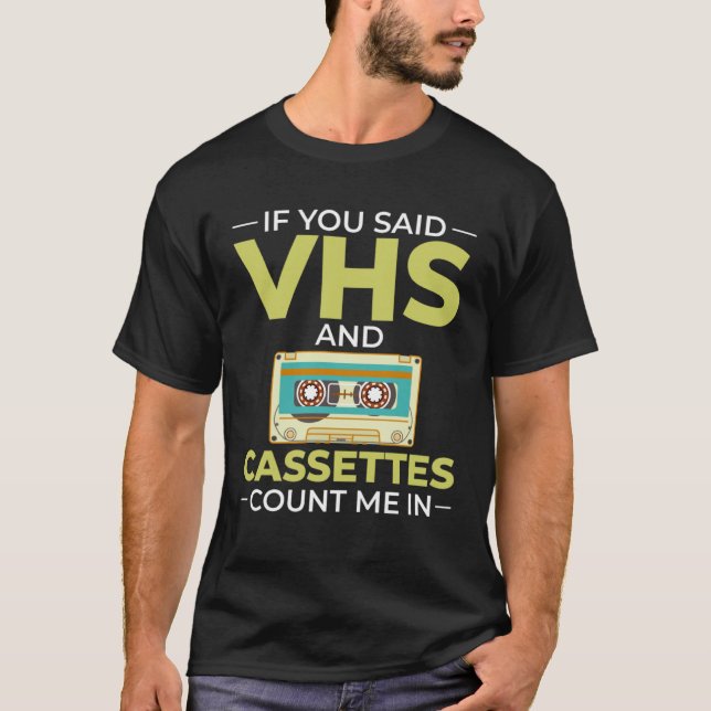 Cassette Tape Music Player Recorder Mix Audio Coll T-Shirt (Front)
