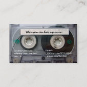 Cassette Tape Musician Business Cards (Back)