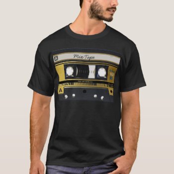 Cassette Tape Old School Retro Design T-shirt by Sturgils at Zazzle