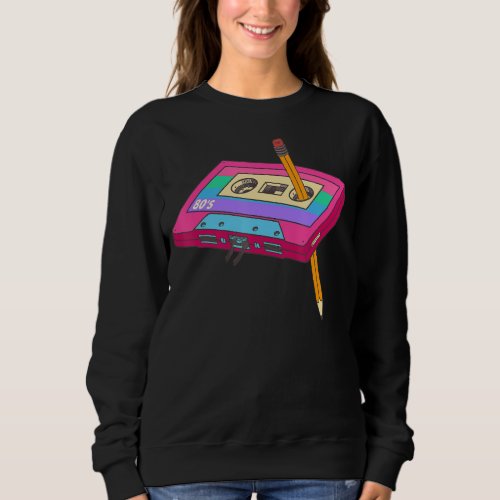 Cassette Tape Pencil Shirt 80s Music Mixtape Styl