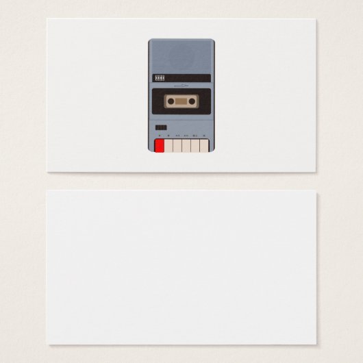 Cassette Tape Recorder (Front & Back)