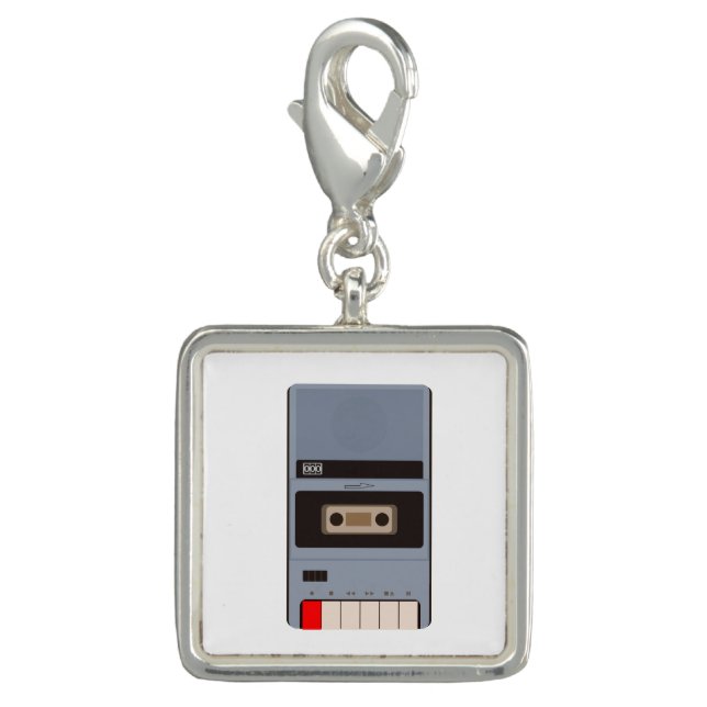 Cassette Tape Recorder Charm (Front)