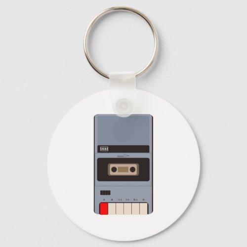 cassette tape recorder keychain