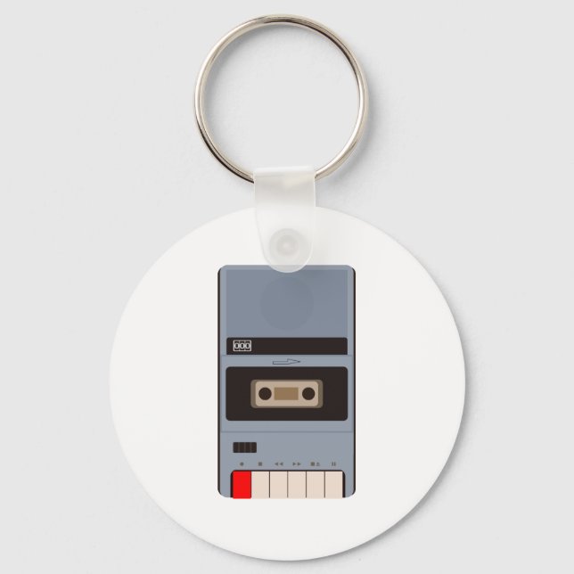 cassette tape recorder keychain (Front)