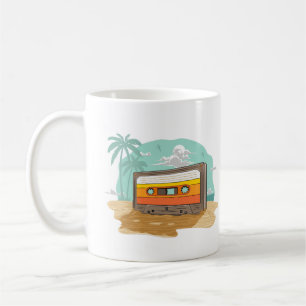 Cassette Tape Retro 80’s on the Beach Rewind Coffee Mug
