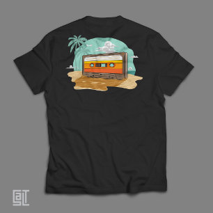 Cassette Tape Retro 80’s on the Beach Rewind T-Shirt