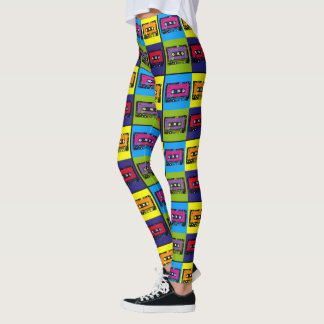 Cassette Tape Retro 90's Pop Art Leggings
