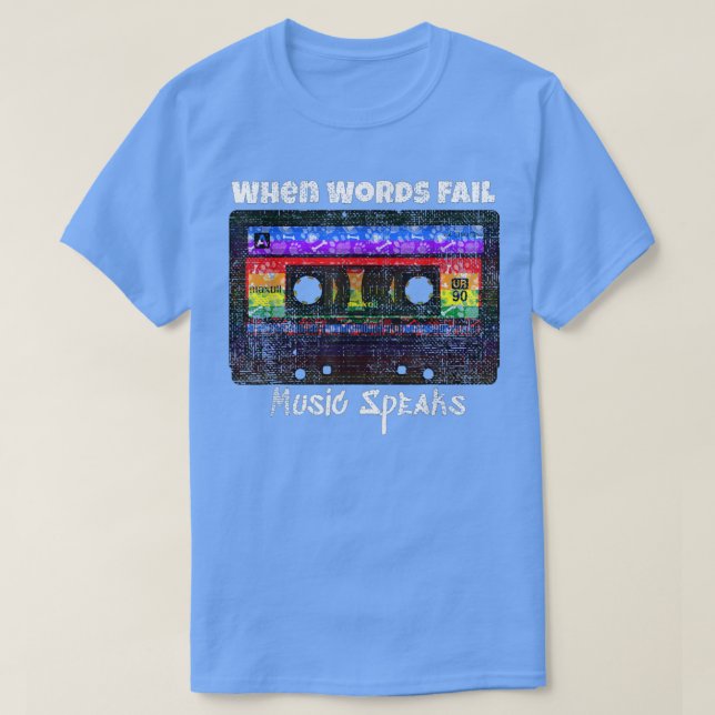 Cassette Tape Retro Music 90s Rave House Techno  T-Shirt (Design Front)