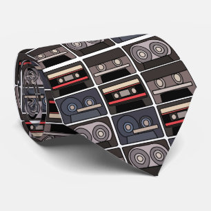Cassette Tape Retro Neck Tie