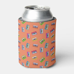Cassette Tape Retro Vintage Lover Colorful Mixtape Can Cooler