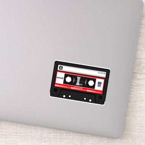 Cassette tape sticker