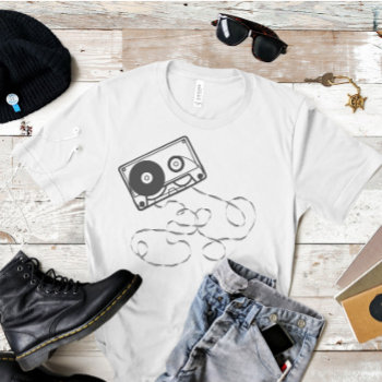 Cassette Tape T-shirt by Mousefx at Zazzle