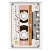 Cassette tape - tan - (Front)