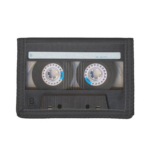 Cassette Tape Tri_fold Wallet