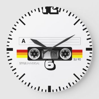 Cassette Tape Wall Clock by styleuniversal at Zazzle