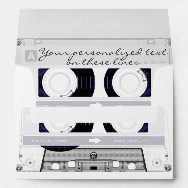Cassette tape - white - envelope (Back (Bottom))