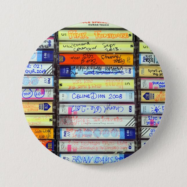 Cassette Tapes Button (Front)