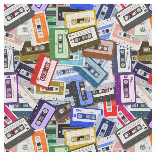 Cassette Tapes Fabric