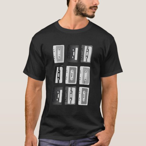 Cassette Tapes Grid T_Shirt