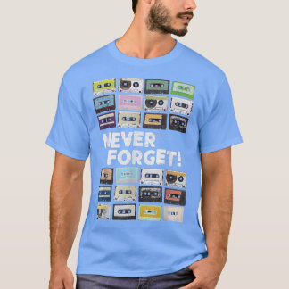 Cassette Tapes Mixtapes 1980s Music  T-Shirt