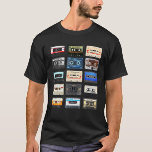 Cassette Tapes Mixtapes 1980S Radio Music Graphic T-Shirt