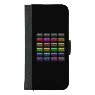 CASSETTE TAPES RETRO MUSIC LOVER iPhone 8/7 PLUS WALLET CASE