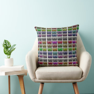 CASSETTE TAPES RETRO MUSIC LOVER  THROW PILLOW