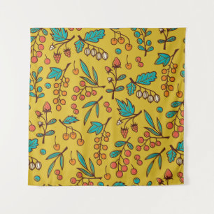 Cassette tapes retro seamless pattern. Vintage des Tapestry
