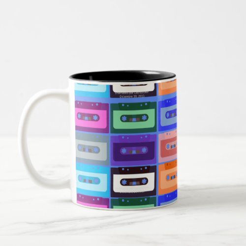 Cassette tapes two tone 11oz mug
