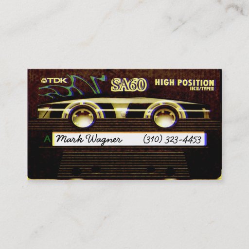 Customizable Cassette TDK Business Card Template