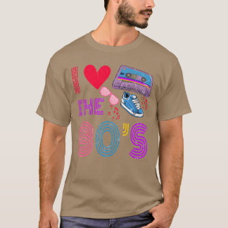 Cassetteape Retro I Lovehe 80S Costume I Heart fri T-Shirt