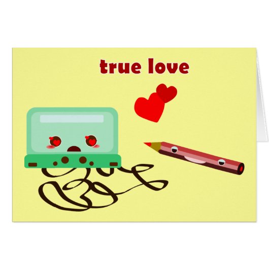cassettes love cards (Front Horizontal)