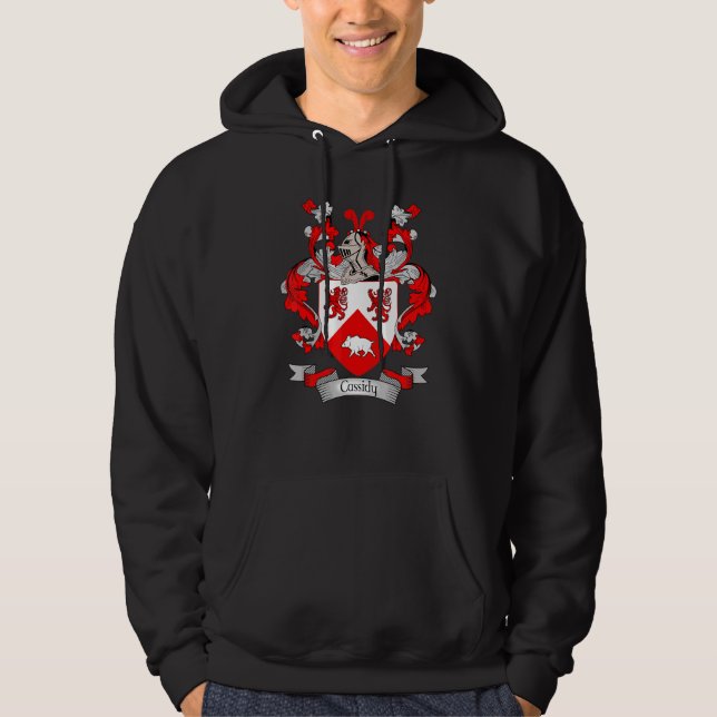 Cassidy Coat Of Arms Cassidy Surname Family Crest Hoodie (Front)