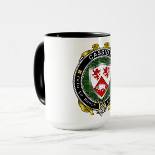 Cassidy Irish Shield Badge Mug